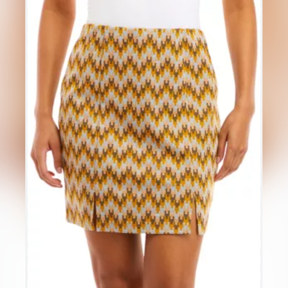 Chevron Patterned Skirt